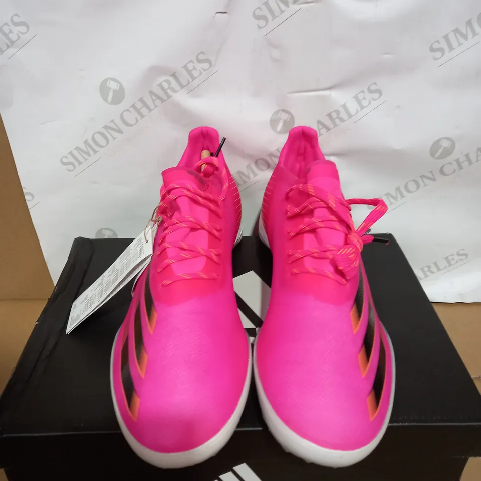 BOXED PAIR OF ADIDAS X GHOSTED.1 TRAINERS SIZE 10