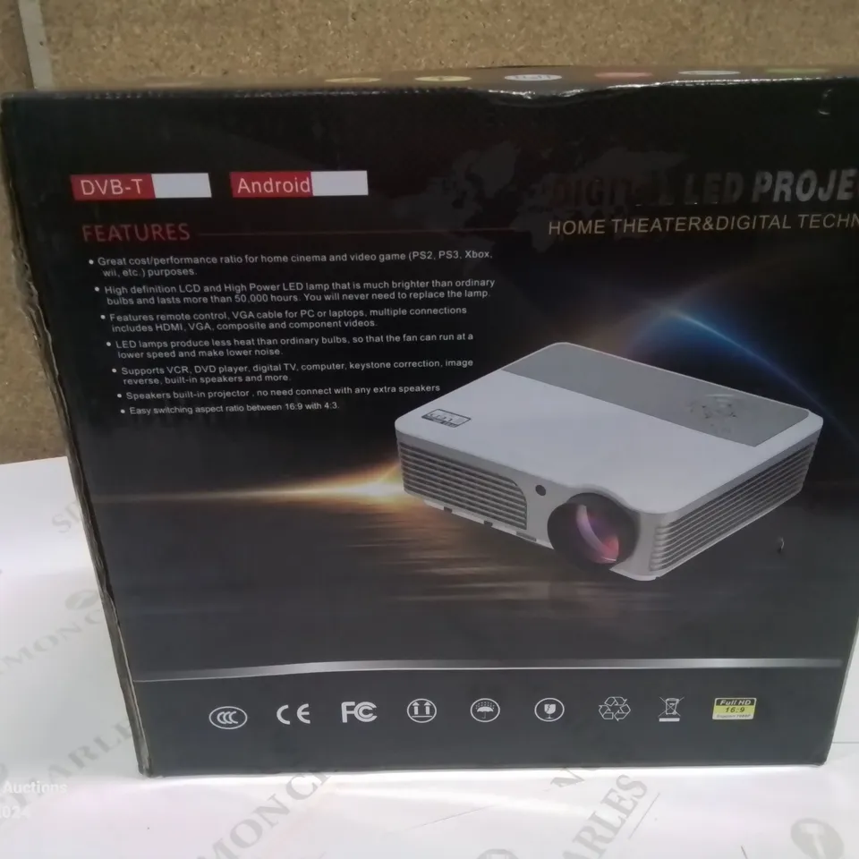 BOXED DIGITAL LED PROJECTOR 