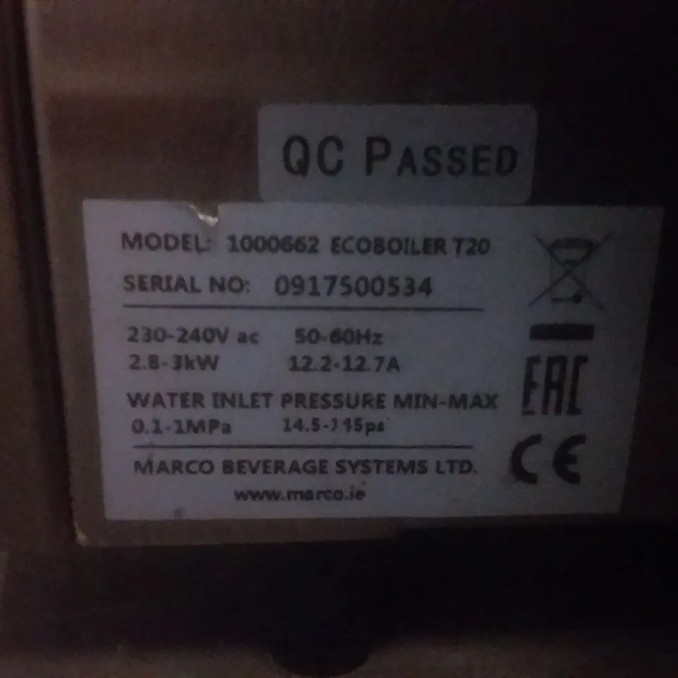 MARCO T20 ECOBOILER 