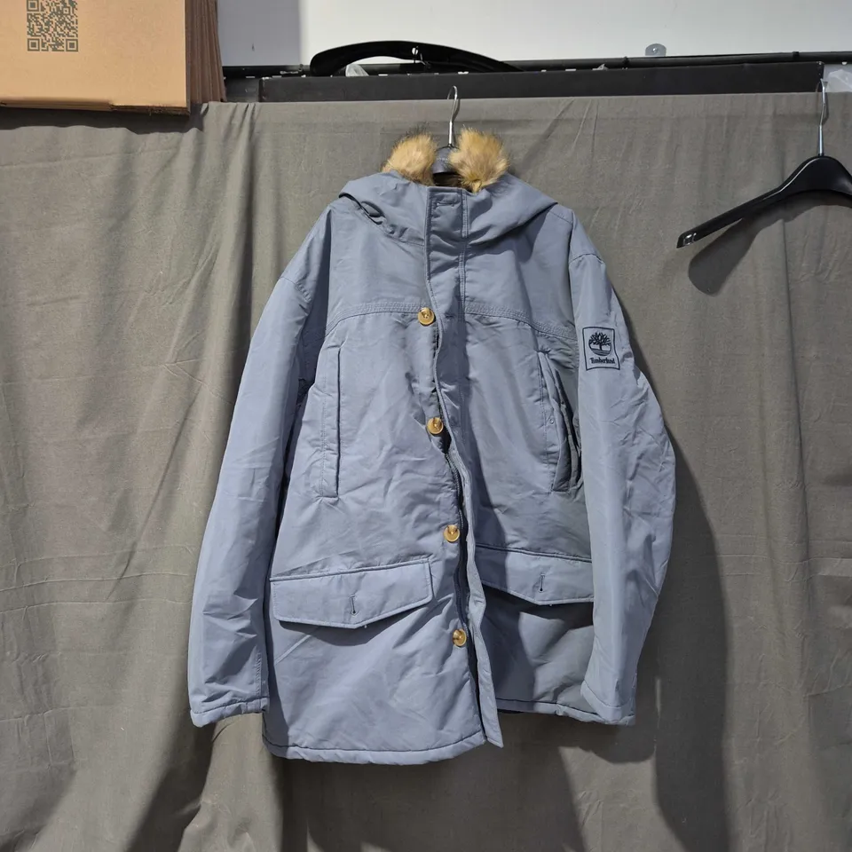 TIMBERLAND MEN'S PARKA JACKET WITH FUR HOOD – SIZE 3XL/3G