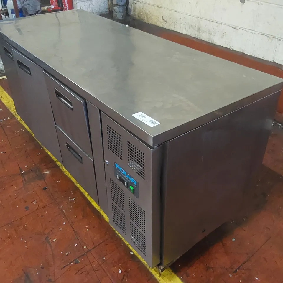 POLAR COMMERCIAL COUNTER FRIDGE 2 DRAW/2 DOOR - GD874