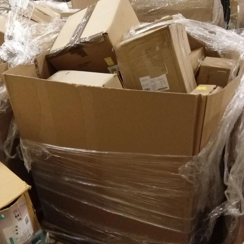 PALLET TO CONTAIN A LARGE QUANTITY OF DESIGNER HOME LIGHTING GOODS AND PRODUCTS 