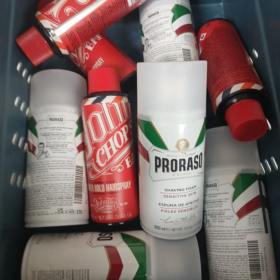 PRORASO FIRENZE SHAVING FOAM 300ML + HAIR SPRAY – ASSORTED GROOMING PRODUCTS