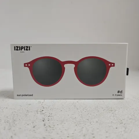 SUNGLASSES IZIPIZI SUN KIDS #D CRANBERRY GREY POLARIZED 3-5 YEARS