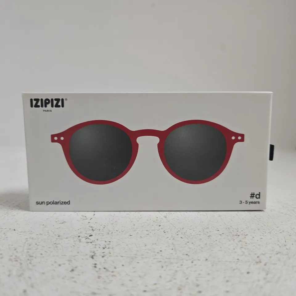 SUNGLASSES IZIPIZI SUN KIDS #D CRANBERRY GREY POLARIZED 3-5 YEARS