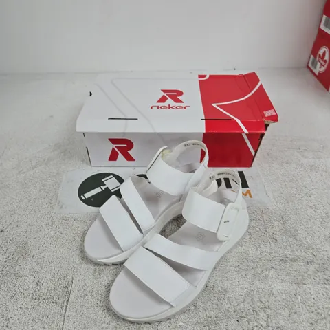 RIEKER W2950-80 WHITE SANDALS – WOMEN'S, UK 6 (EU 39)
