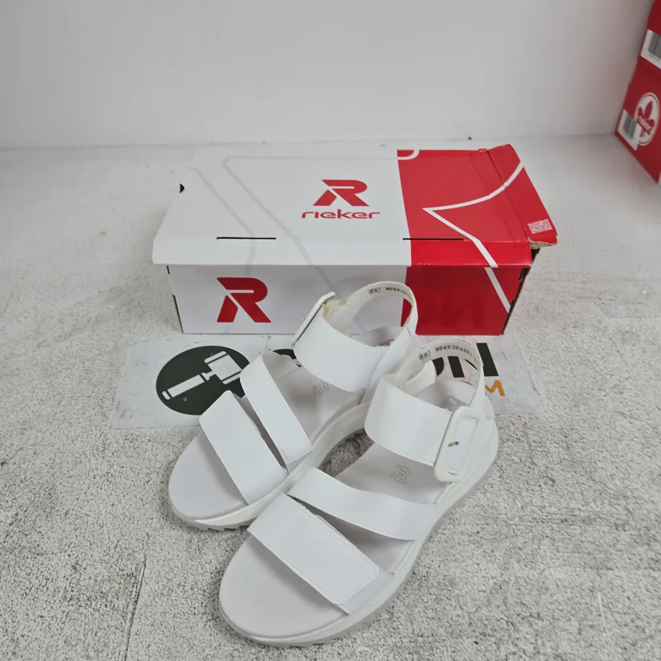 RIEKER W2950-80 WHITE SANDALS – WOMEN'S, UK 6 (EU 39)