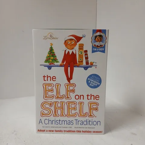 BOXED THE ELF ON THE SHELF BOX SET - BOY SCOUT ELF WITH BROWN EYES