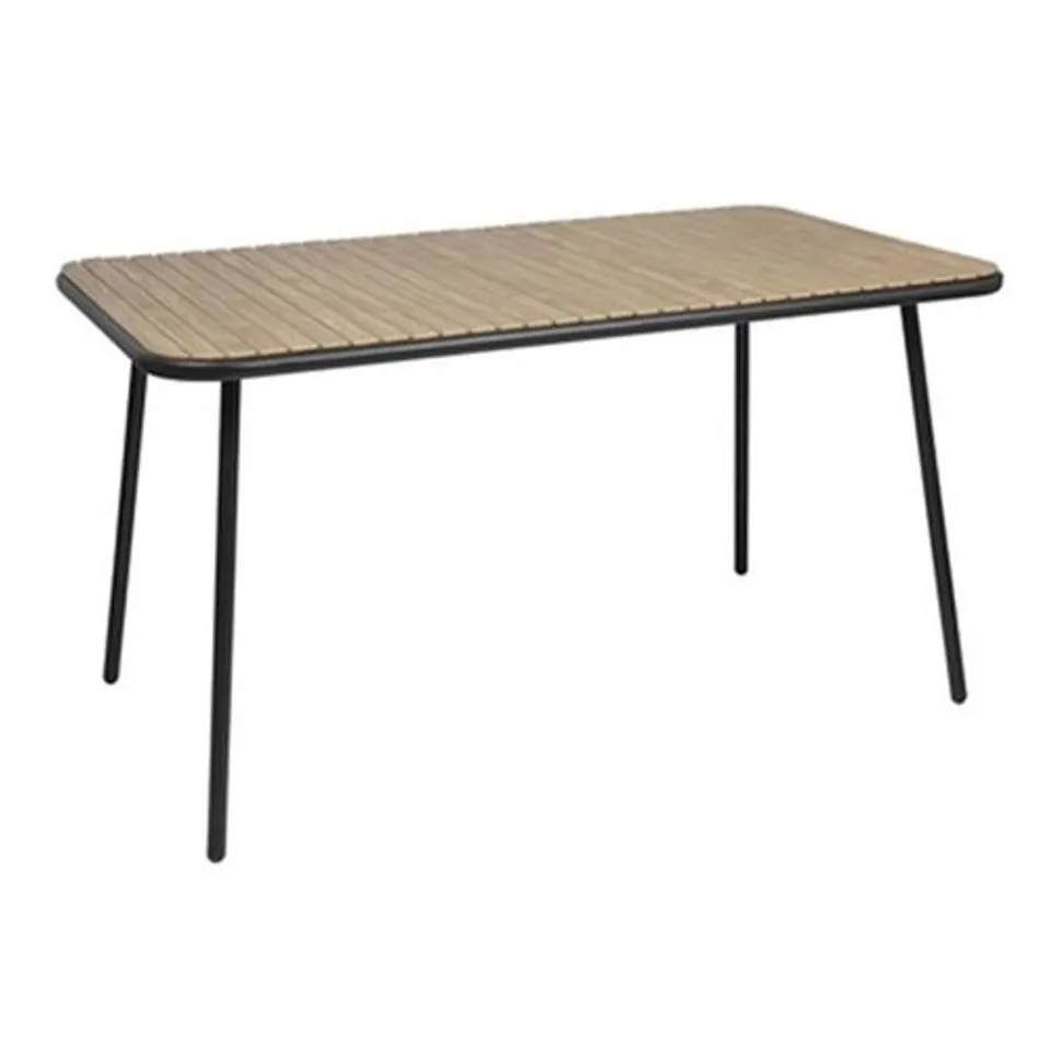 BOXED BOLERO SANTORINI RECTANGULAR TABLE WOOD EFFECT 1400MM
