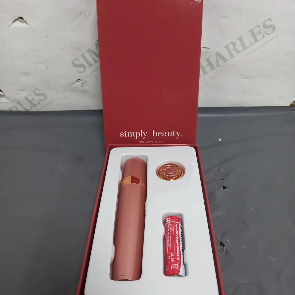 BOXED SIMPLY BEAUTY SINGLE HAIR EPILATOR IN ROSE GOLD
