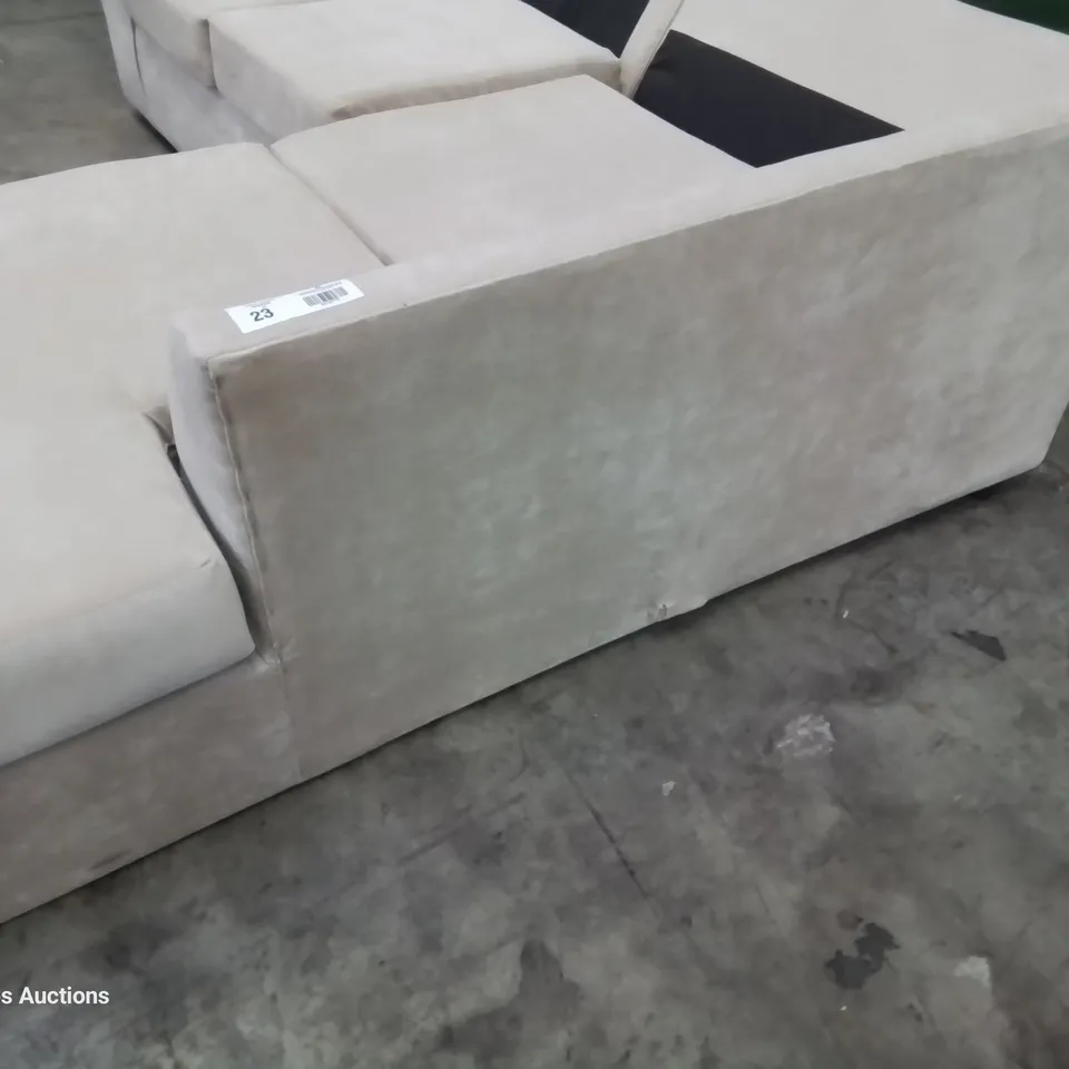 DESIGNER CHAISE SOFA FRAME (NO BACK CUSHIONS)
