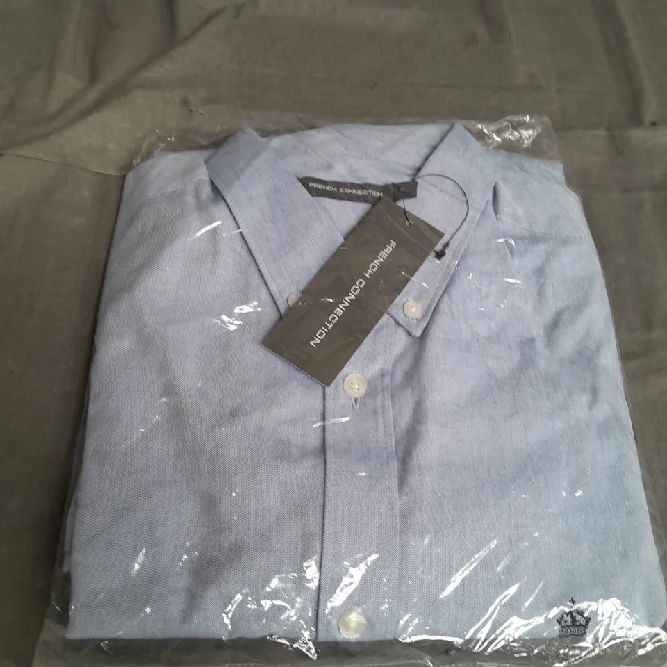 FRENCH CONNECTION LIGHT BLUE LONG SLEEVE STOP SIZE S