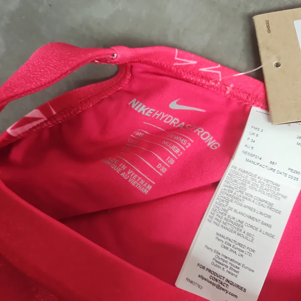 NIKE WOMENS HYDRASTRONG SWIMSUIT IN PINK - SIZE 28