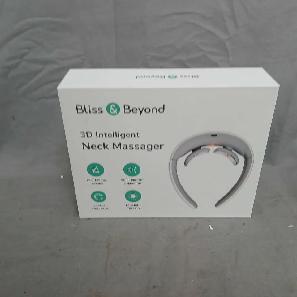 BOXED BLISS & BEYOND 3D INTELLIGENT NECK MASSAGER