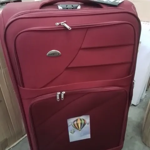 BOXED BIB EXPRESS 4IN1 TRAVEL SUITCASE DARK RED