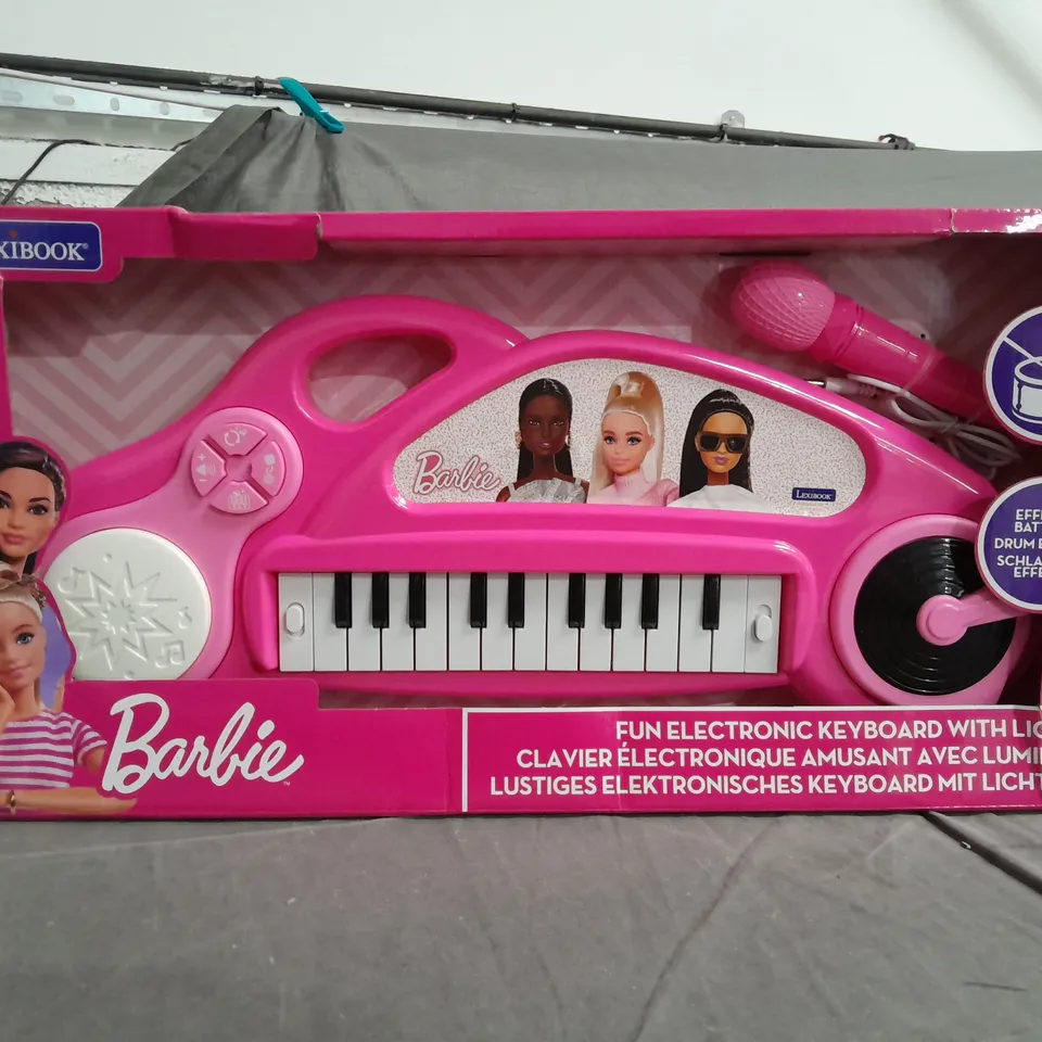 BARBIE FUN ELECTRIC KEYBOARD WITH LIGHTS 