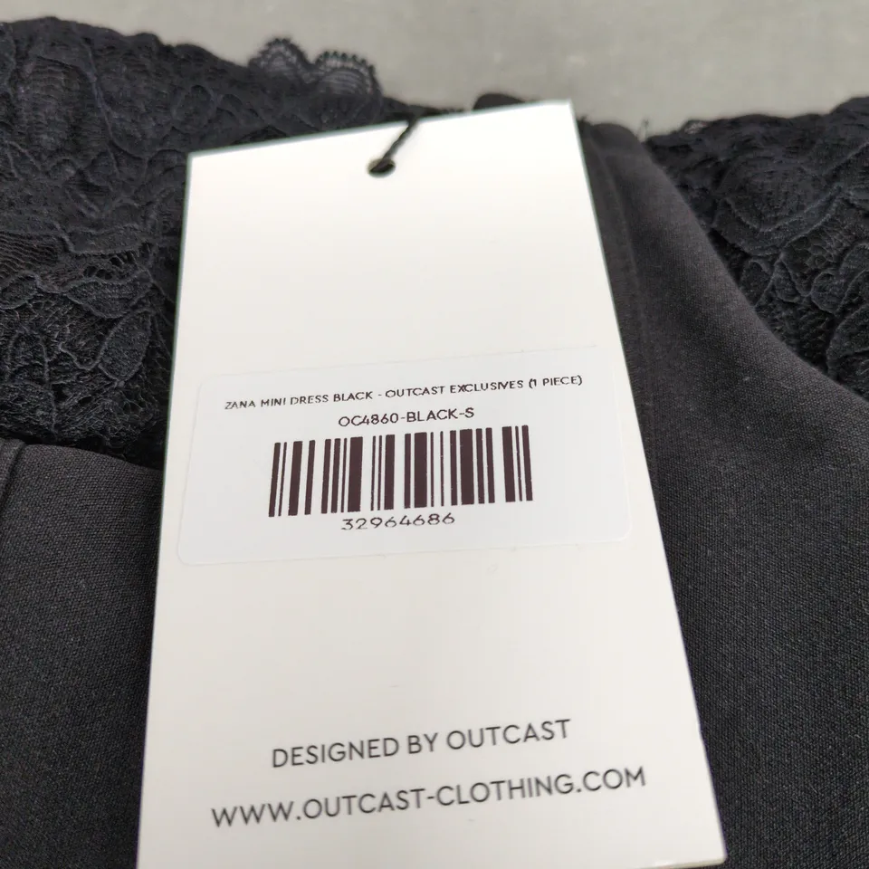 ZARA OUTCAST MINI DRESS BLACK SMALL WITH TAGS