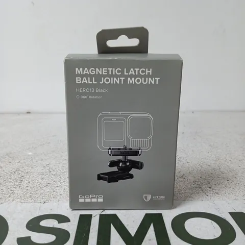 GOPRO MAGNETIC LATCH BALL JOINT MOUNT FOR HERO13 BLACK (BOXED)