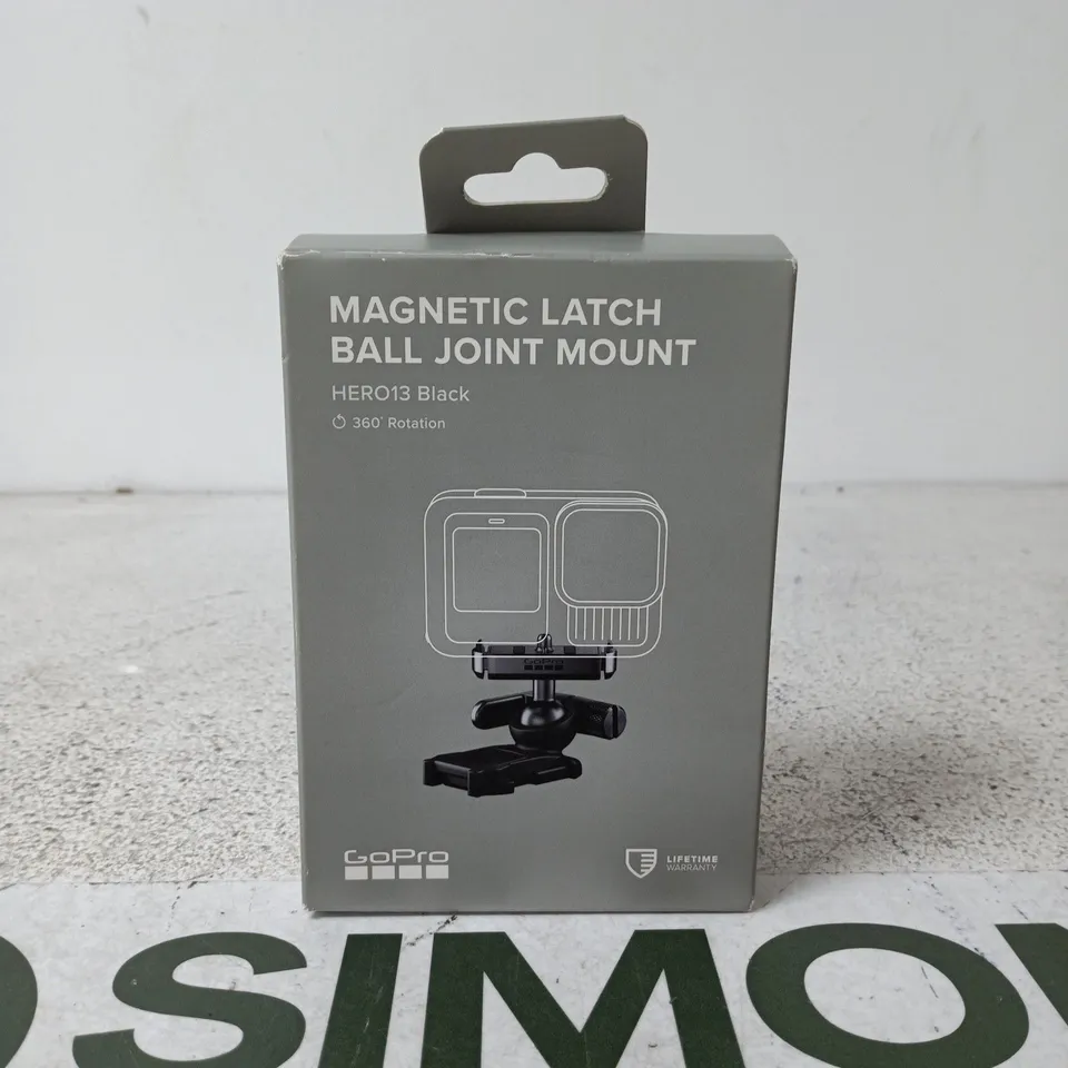GOPRO MAGNETIC LATCH BALL JOINT MOUNT FOR HERO13 BLACK (BOXED)