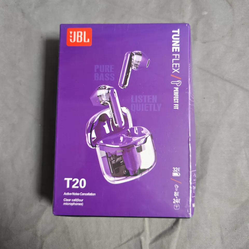 SEALED JBL TUNE FLEX T20 WIRELESS EARBUDS – BOXED
