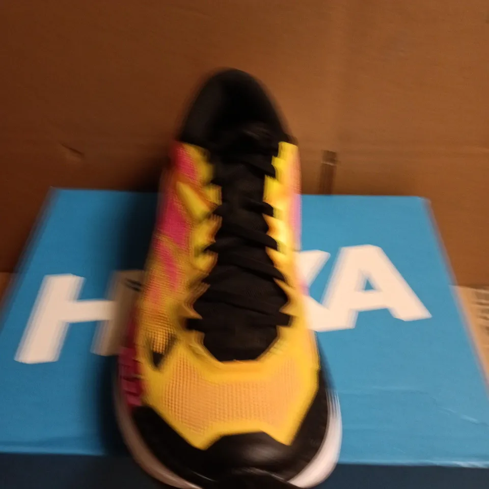 BOXED PAIR OF HOKA MAFATE X MENS TRAIL RUNNING SHOES - UK SIZE 9