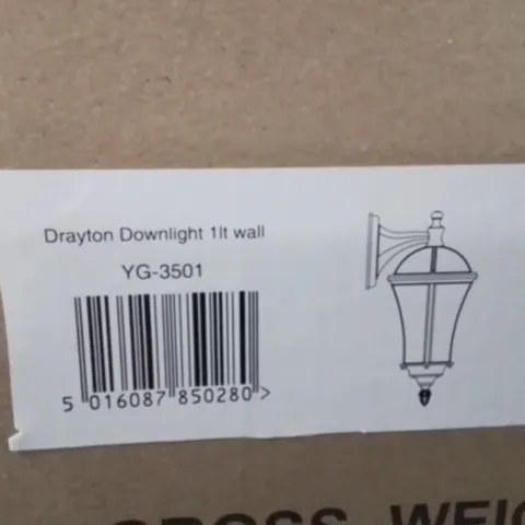 BOXED BEIJING BLACK 41CM H OUTDOOR WALL LIGHT