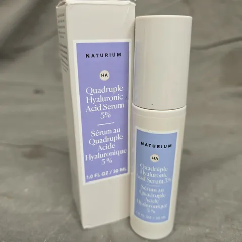 BOXED NATURIUM QUADRUPLE HYALURONIC ACID SERUM 5% 30ML