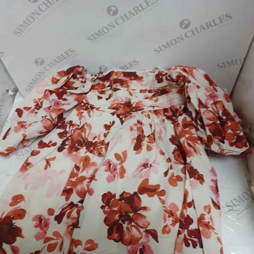 ABERCROMBIE & FITCH EMERSON RUCHED PUFF SLEEVE MINI DRESS