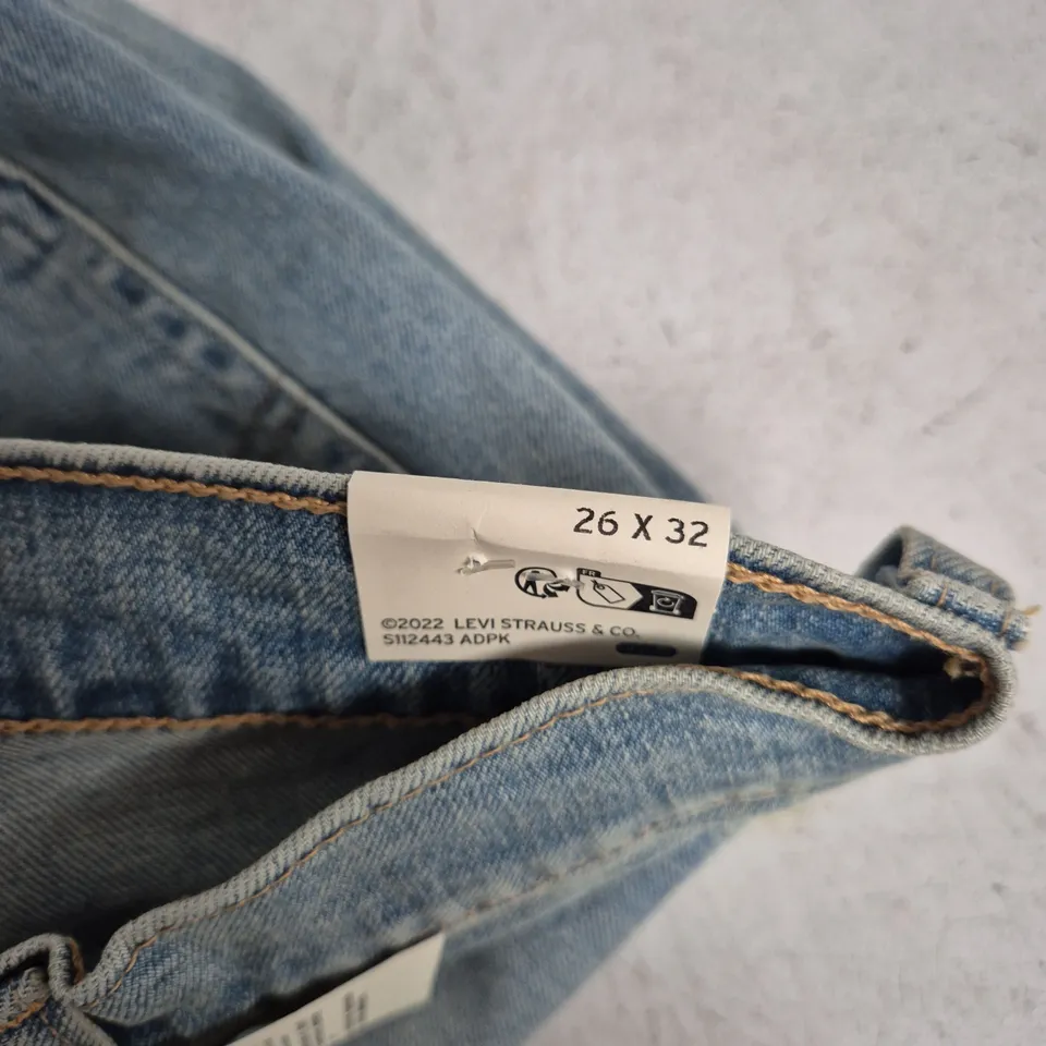 LEVI'S PREMIUM 724 HIGH RISE STRAIGHT JEANS - 26X32