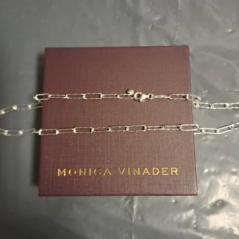 BOXED MONICA VINADER THIN CHAIN NECKLACE 