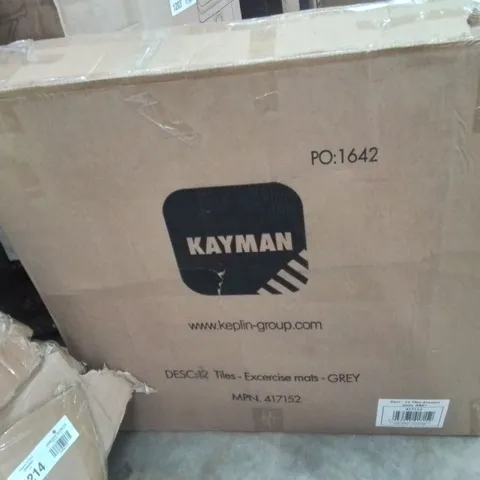 BOX CONTAINING APPROXIMATELY 12 EXERCISE FOAM TILES