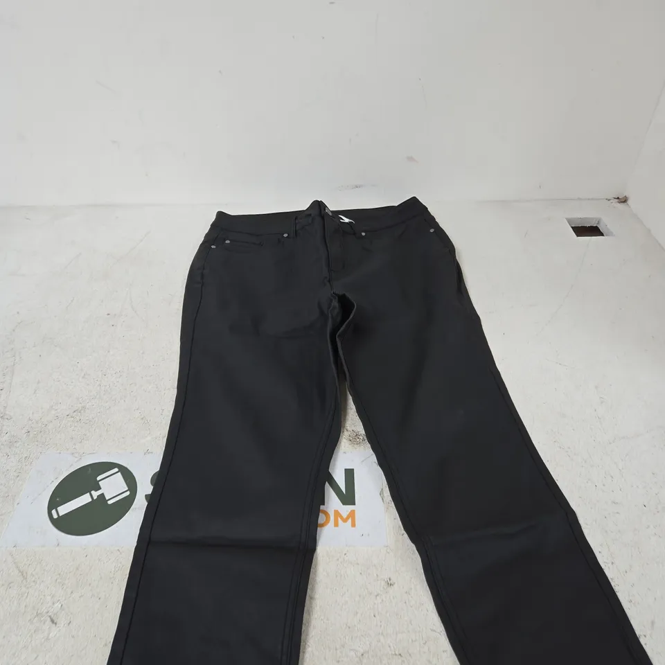 DANNII MINOGUE PETITES BLACK TROUSERS, UK 16P