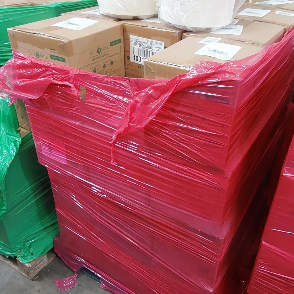 PALLET OF APPROXIMATELY 48 BOXES OF 200x 25.4CM (10" 3 COMPARTMENT) ROUND PULP MOLDED PLATES 