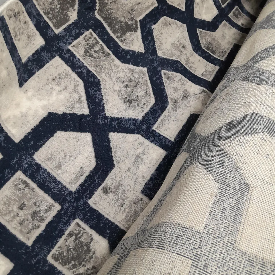 ORIGIN RUG AVANTI STYLE IN BLUE/GREY 160X230 - COLLECTION ONLY