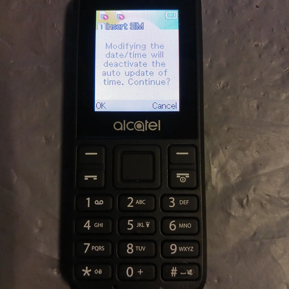 ALCATEL 1068D MOBILE PHONE IN BLACK