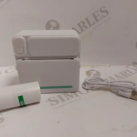 BOXED PORTABLE MINI PRINTER - WHITE