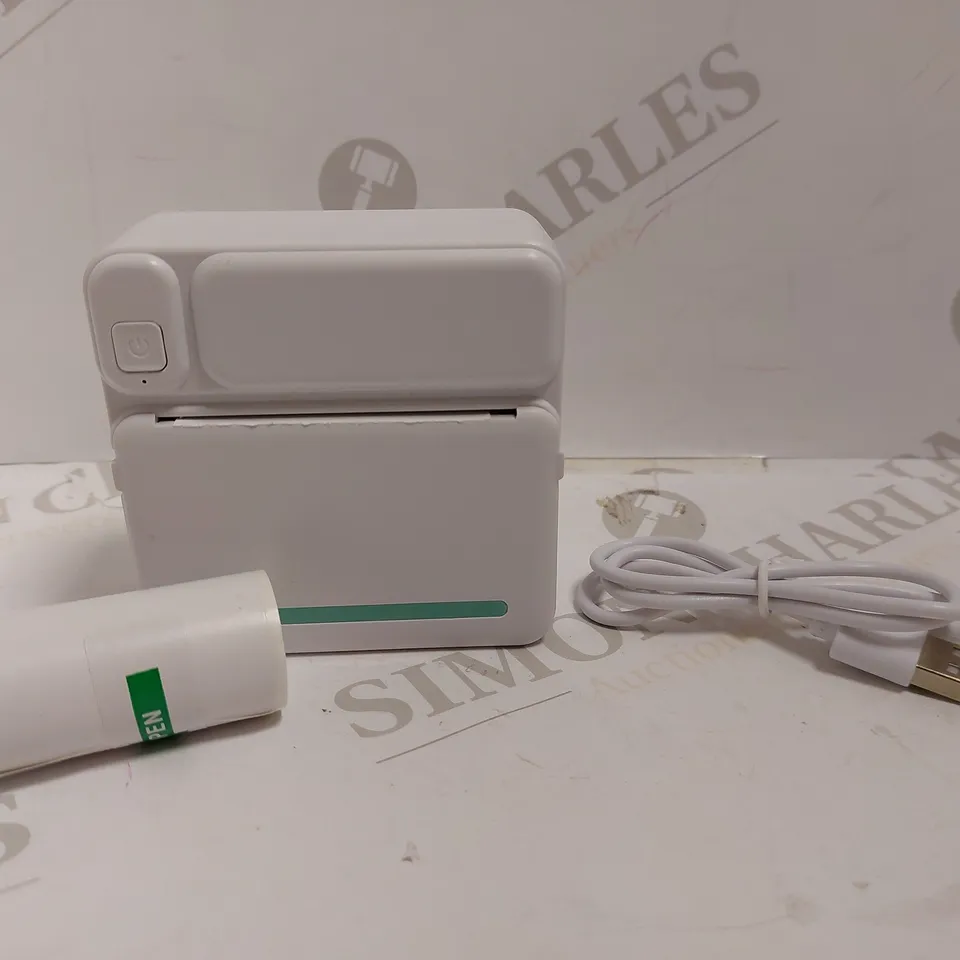 BOXED PORTABLE MINI PRINTER - WHITE