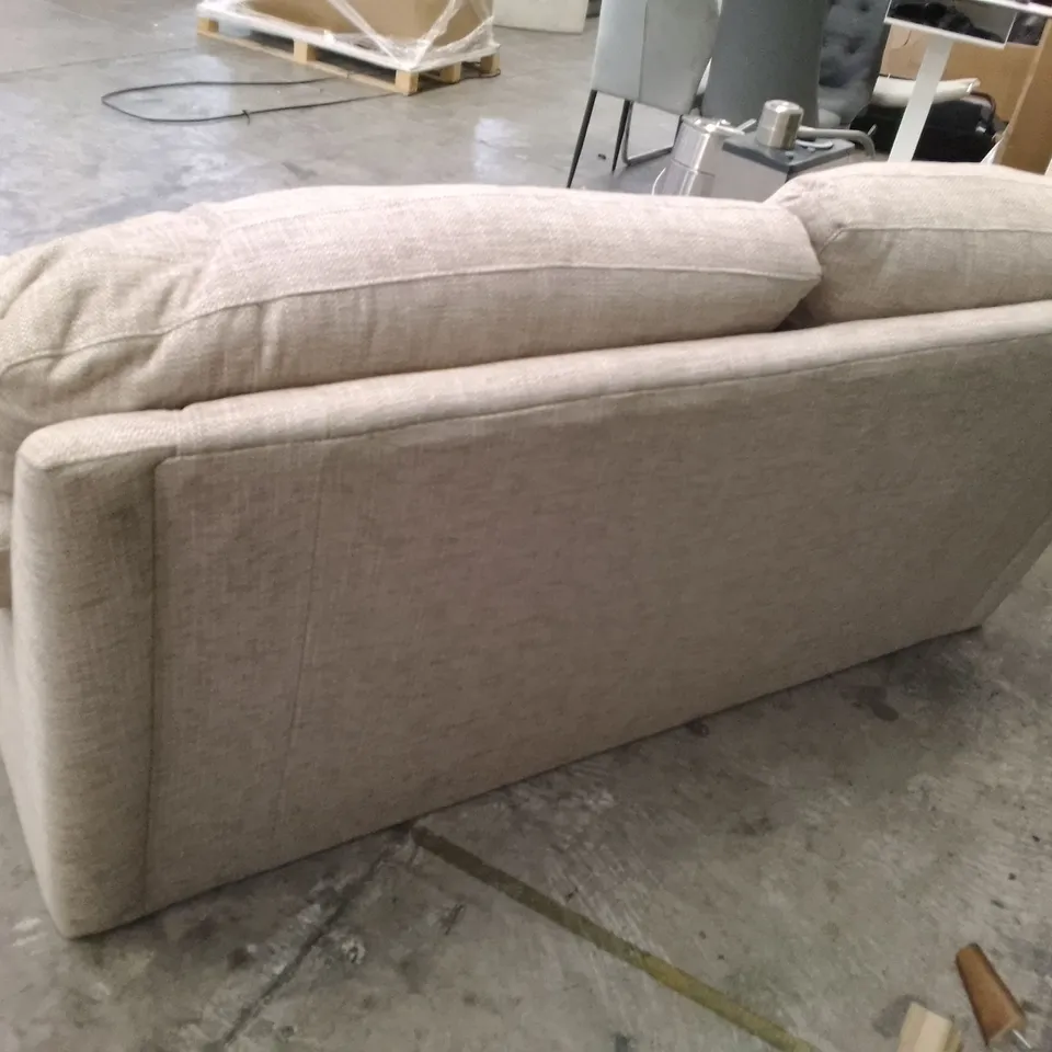 LARGE 3 SEATER SOFA - CREAM FABRIC 