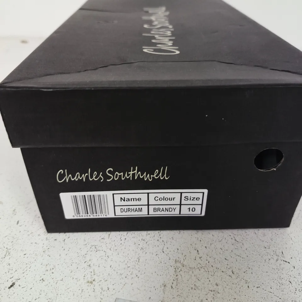 CHARLES SOUTHWELL DURHAM BRANDY LEATHER BROGUES, UK 10