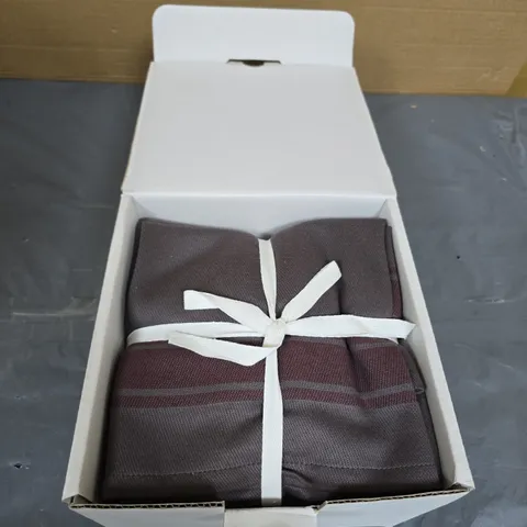 BOXED TINY BREAK PATTERNED KITCHEN TOWELS - GREY - 12 PIECE SET