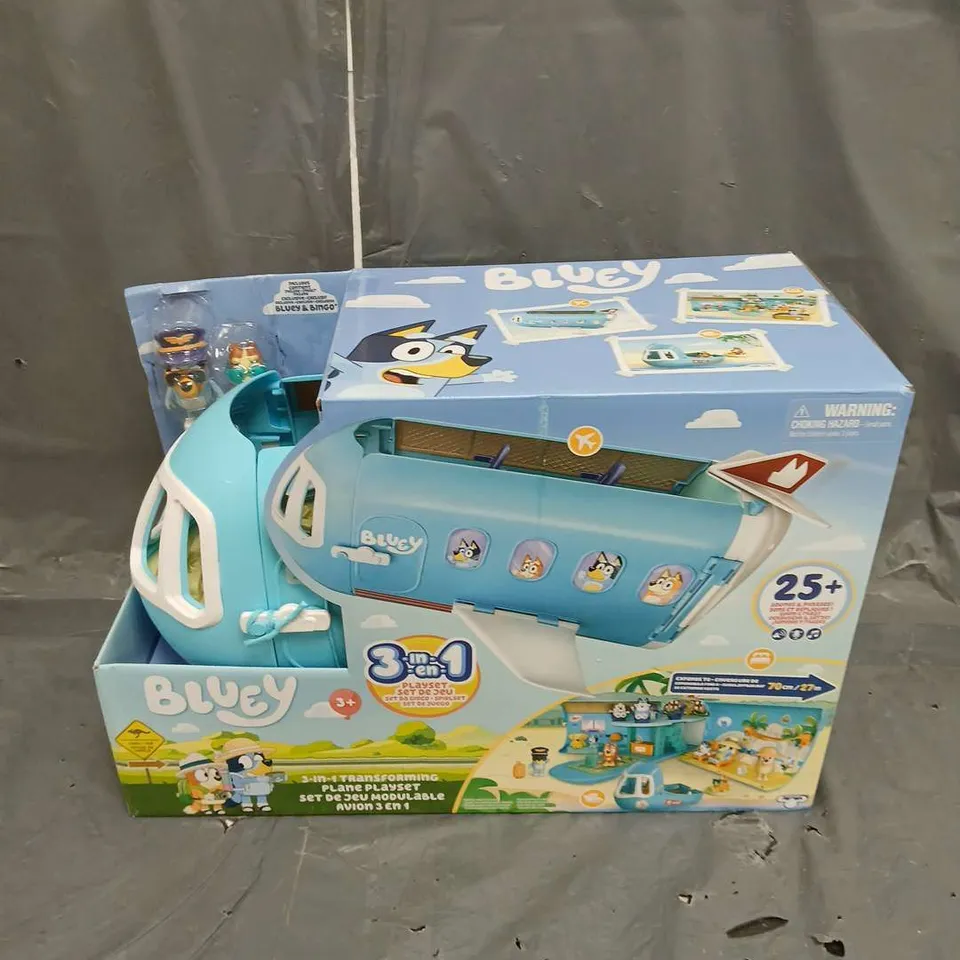 BOXED BLUEY 3IN1 TRANSFORMING PLANE PLAYSET