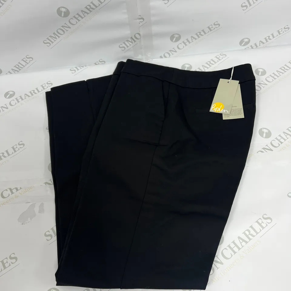 BODEN SMART TROUSERS IN BLACK SIZE 10