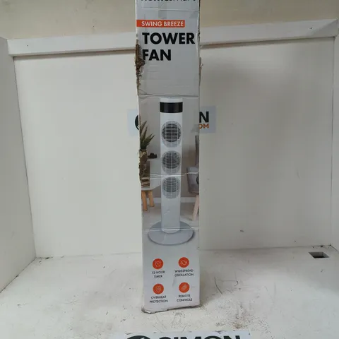 HOMESMART SWING BREEZE TOWER FAN – BOXED