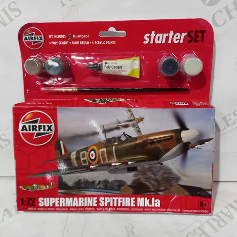 AIRFIX 1:72 SCALE SUPERMARINE SPITFIRE MK.1A MODEL KIT STARTER SET