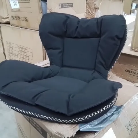 BOXED PAIR OF BLACK DESIGNER BAR STOOLS