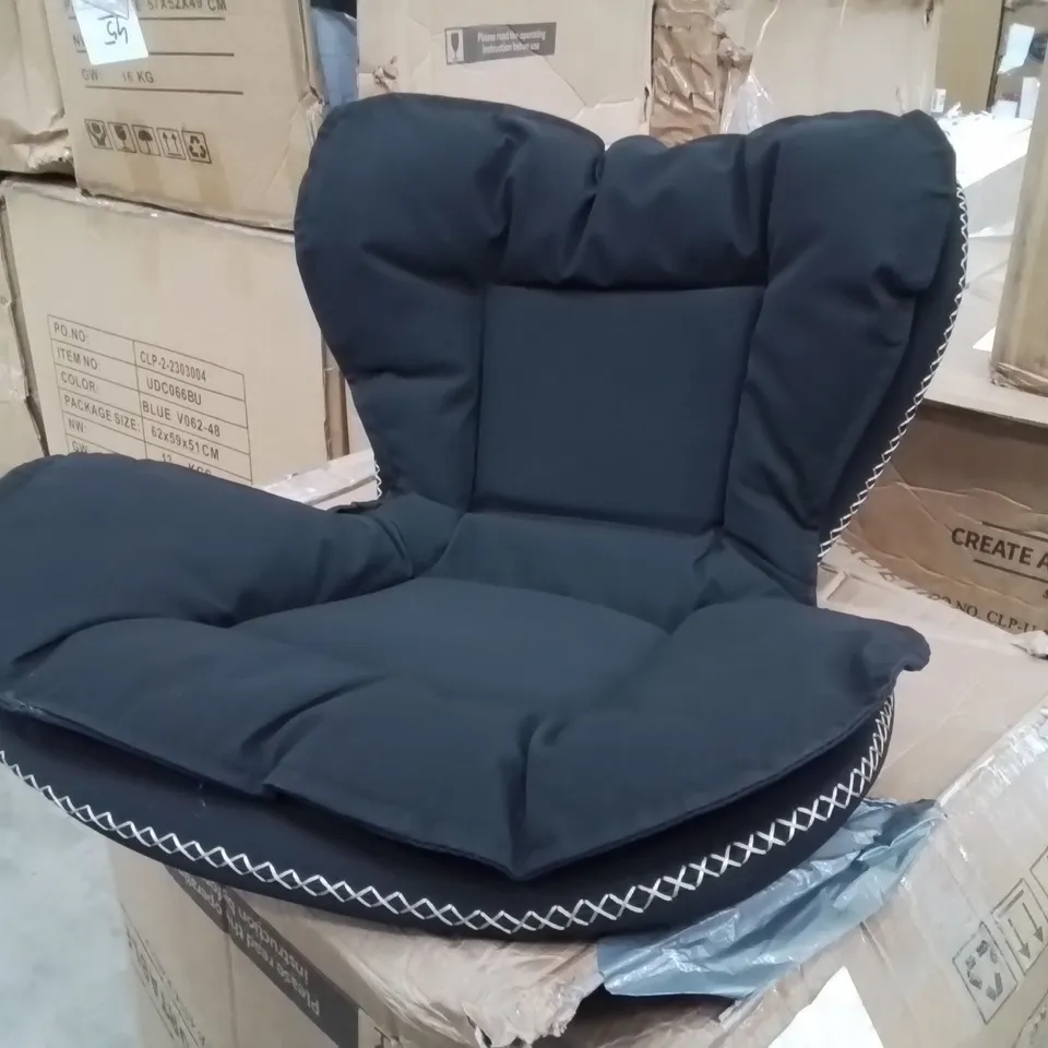 BOXED PAIR OF BLACK DESIGNER BAR STOOLS