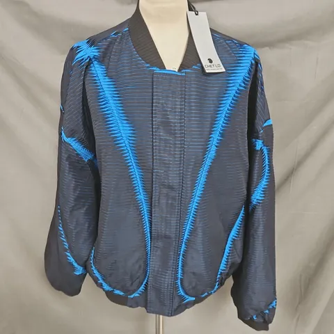 PULL&BEAR CHET LO JACKET IN BLUE/BLACK SIZE L