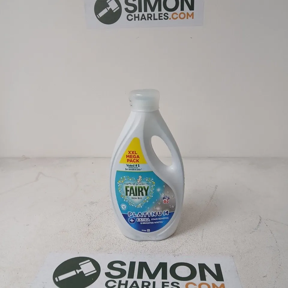 FAIRY PLATINUM NON-BIO LAUNDRY DETERGENT – XXL MEGA PACK - 63 WASHES