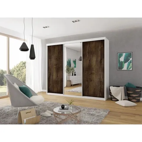 BOXED MAHPIYA BERNNADETTE 3 DOOR WARDROBE (3 BOXES)