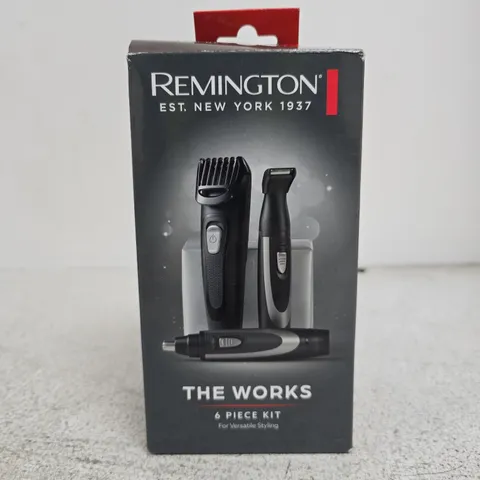 REMINGTON THE WORKS 6 PIECE GROOMING KIT